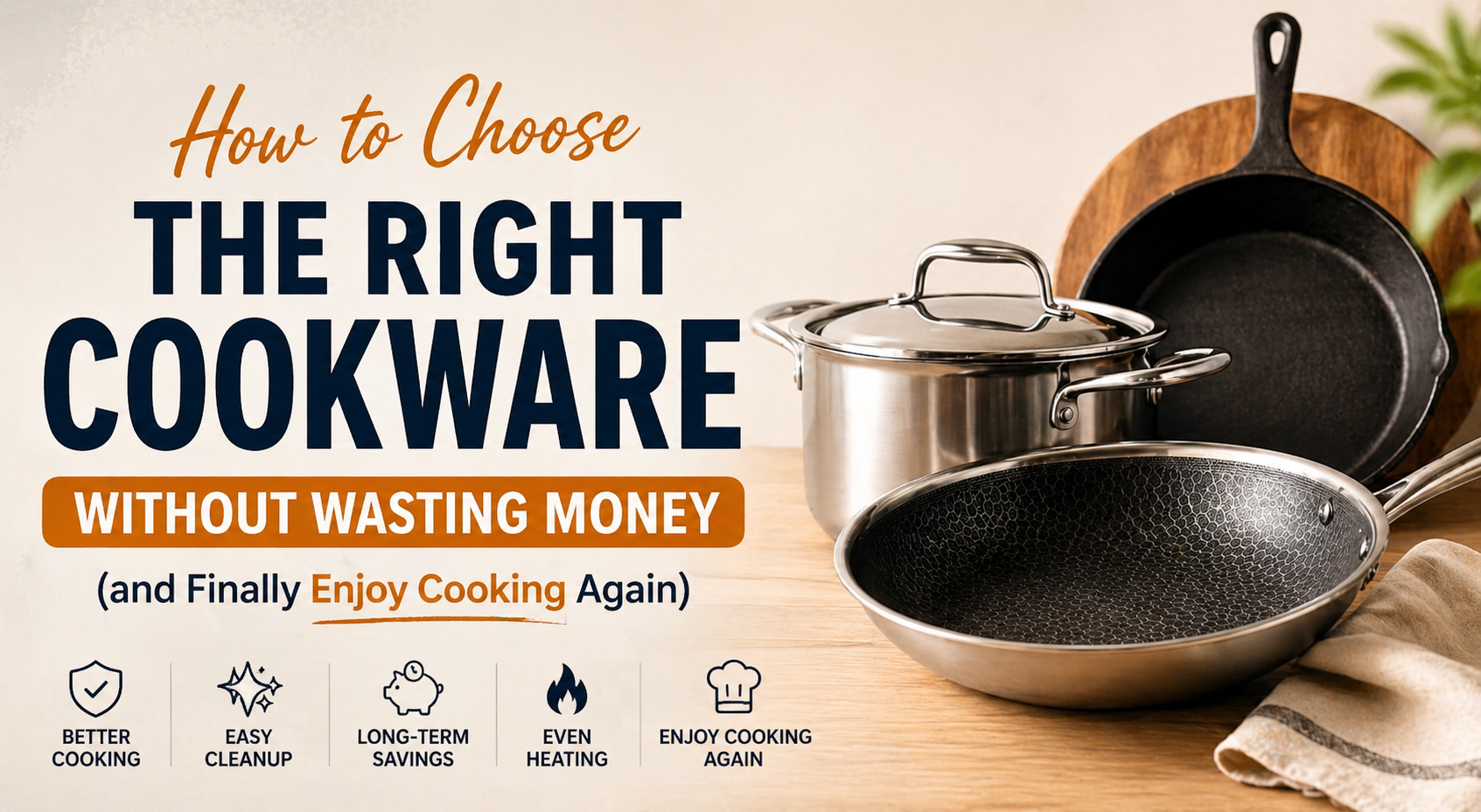 How to Choose the Right Cookware Without Wasting Money (and Finally Enjoy Cooking Again)